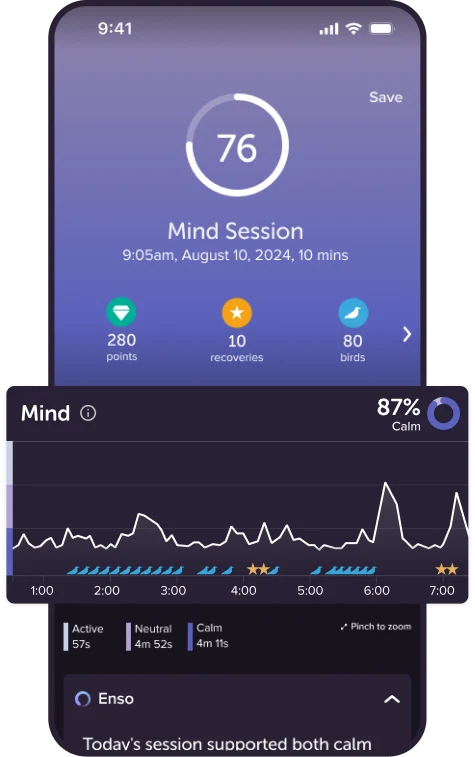 Muse Mind session screen